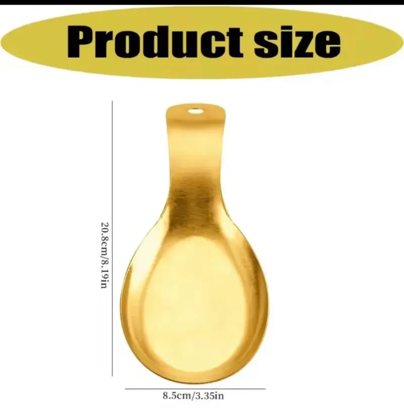 Stainless steel spoon rest-Gold | Kenya view 2
