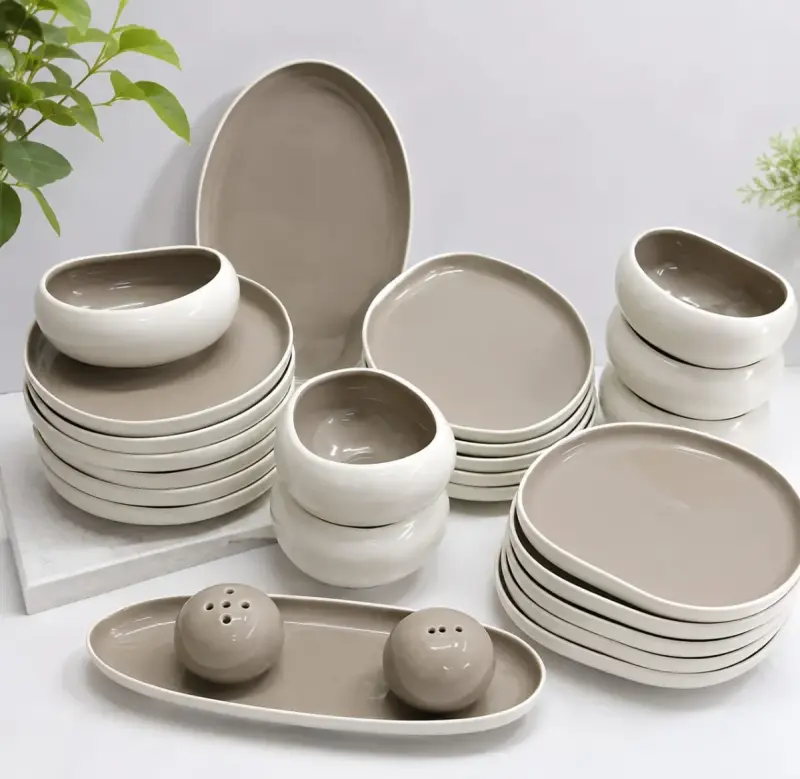 European Porcelain Dinner Set-28PCs view 4