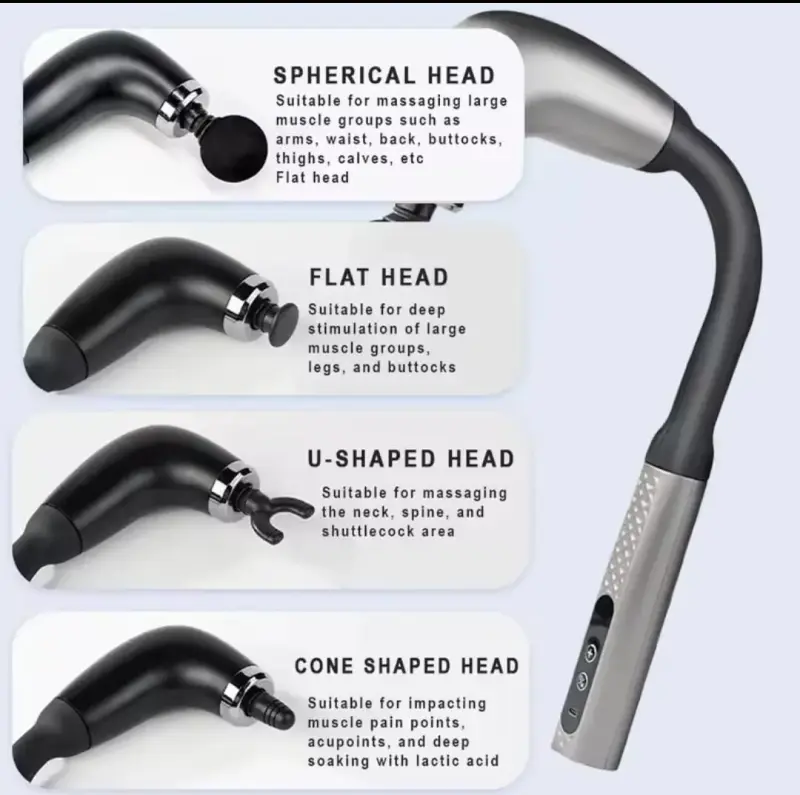 Long Handle Electric Massage Gun – 20W USB view 4