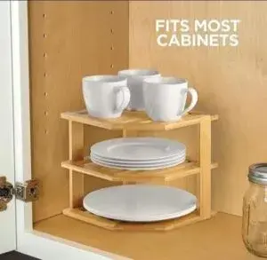 Kitchen Organizer 3 Layer- Bamboo | Kenya view 3
