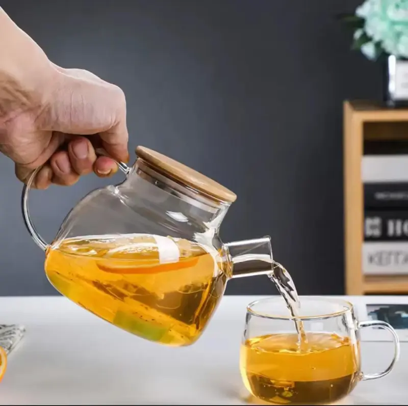 Clear Glass Tea Pot (1 liter)