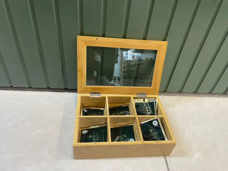 6 Slots Teabag Organizer Water resistant and moisture proof.. view 2