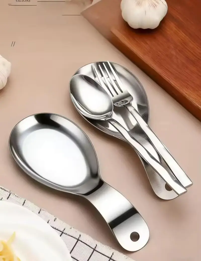 Stainless steel spoon rest-1Pc