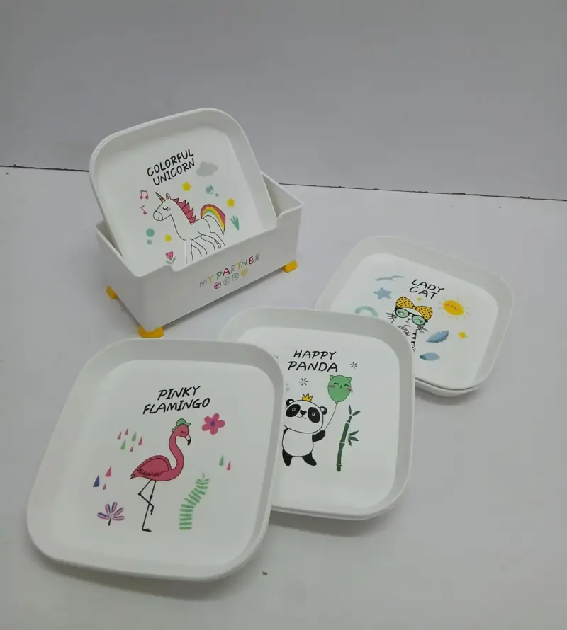 Kids Melamine Plates (9 Pieces) | Kenya view 4