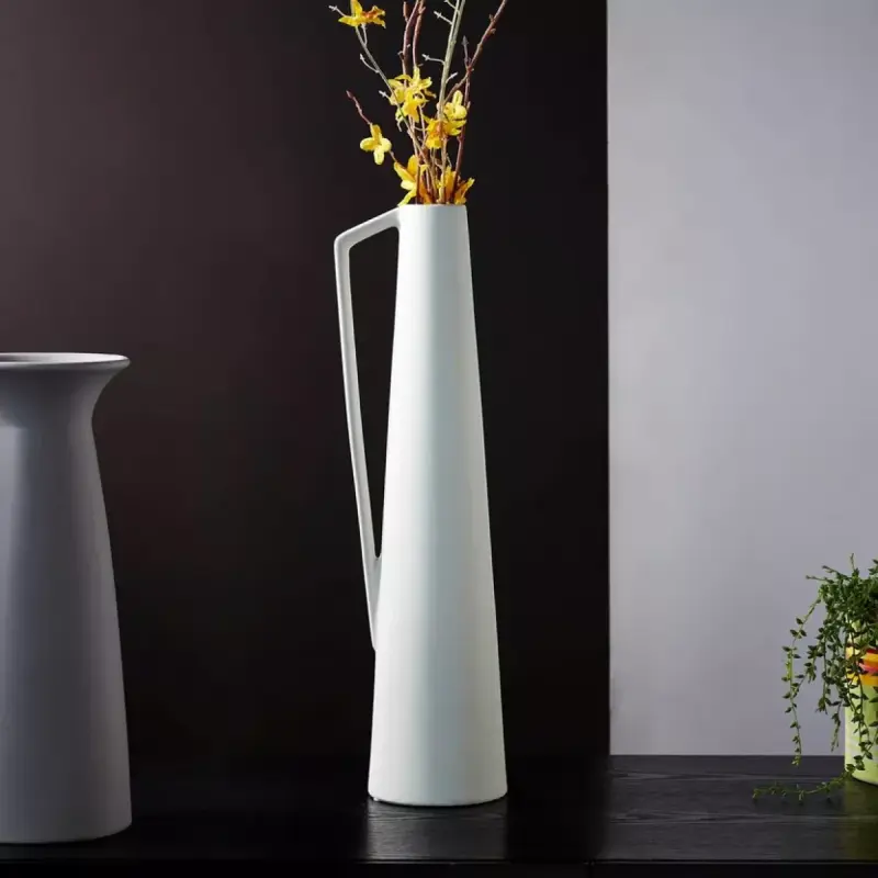 Modern Jug-Shaped Ceramic Décor Vase | Kenya view 1