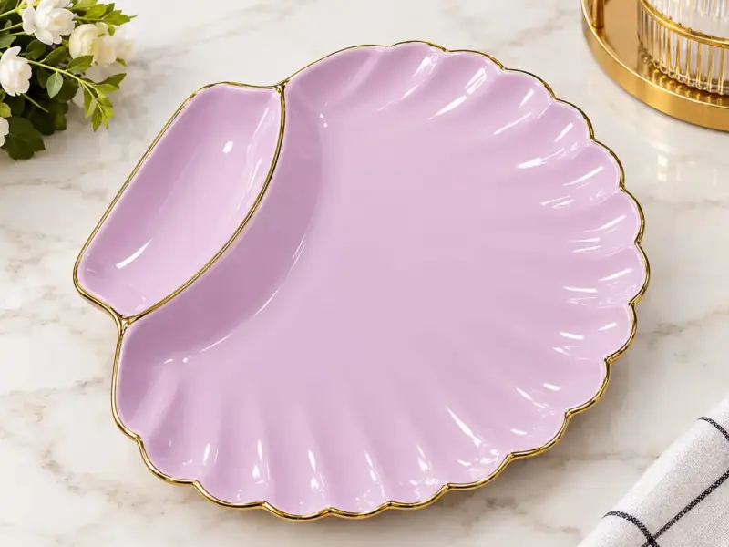 Decorative Shell-shaped Serving Plate | Kenya view 4