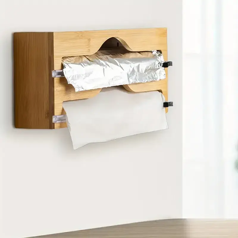 Tripple Paper Dispenser (Bamboo) view 2