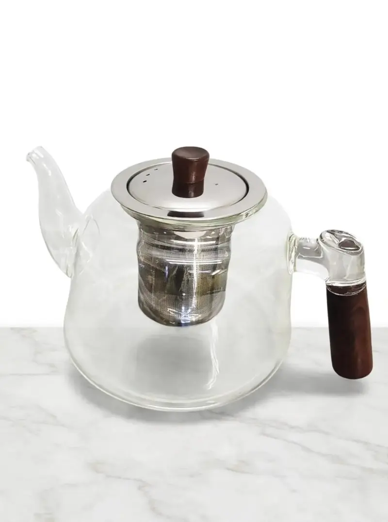 Heat resistant Glass Tea decanter with Strainer infuser