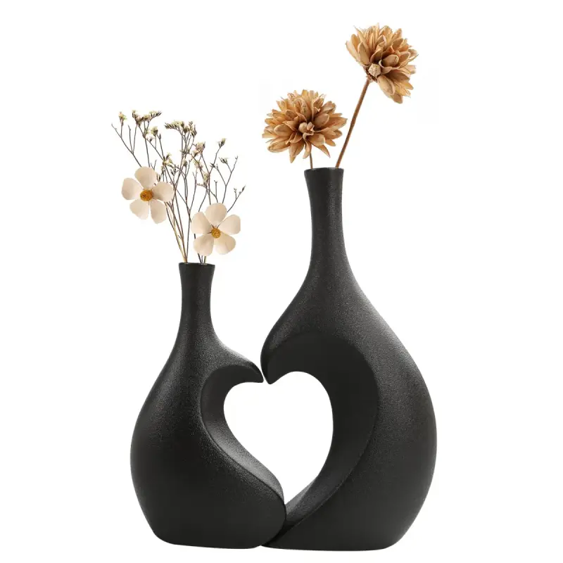 Ceramic Love Heart Décor Vase | Kenya view 2