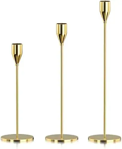 Candle Holder (3-in-1) Black/Gold Plain | Kenya view 3