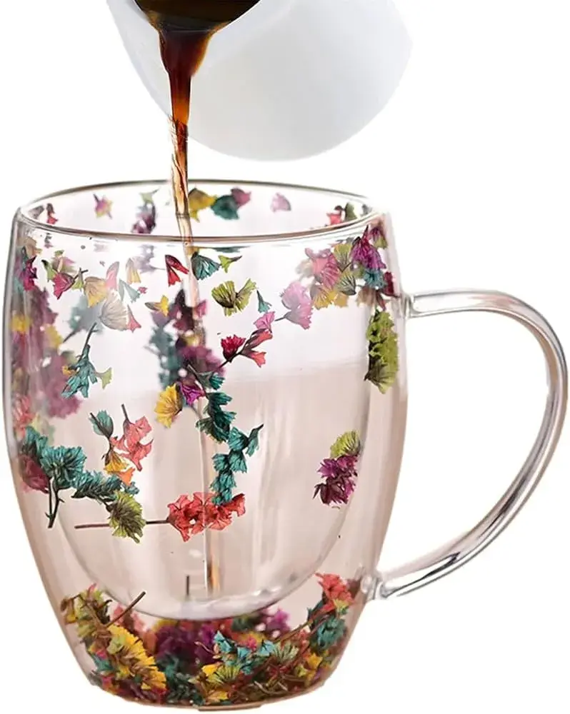 350ml Double Wall Glass Cup