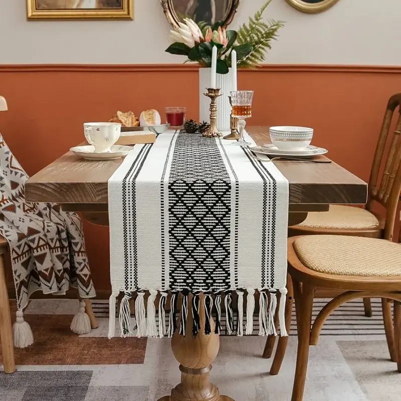 Cotton Table Runner + 6pcs mat view 2