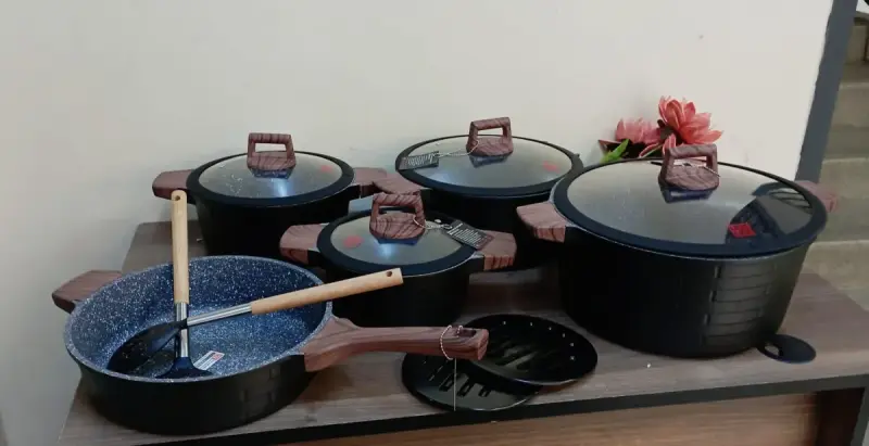 BLOCK 13PCS GRANITE COATING KITCHEN COOKWARE SET | Kenya view 3