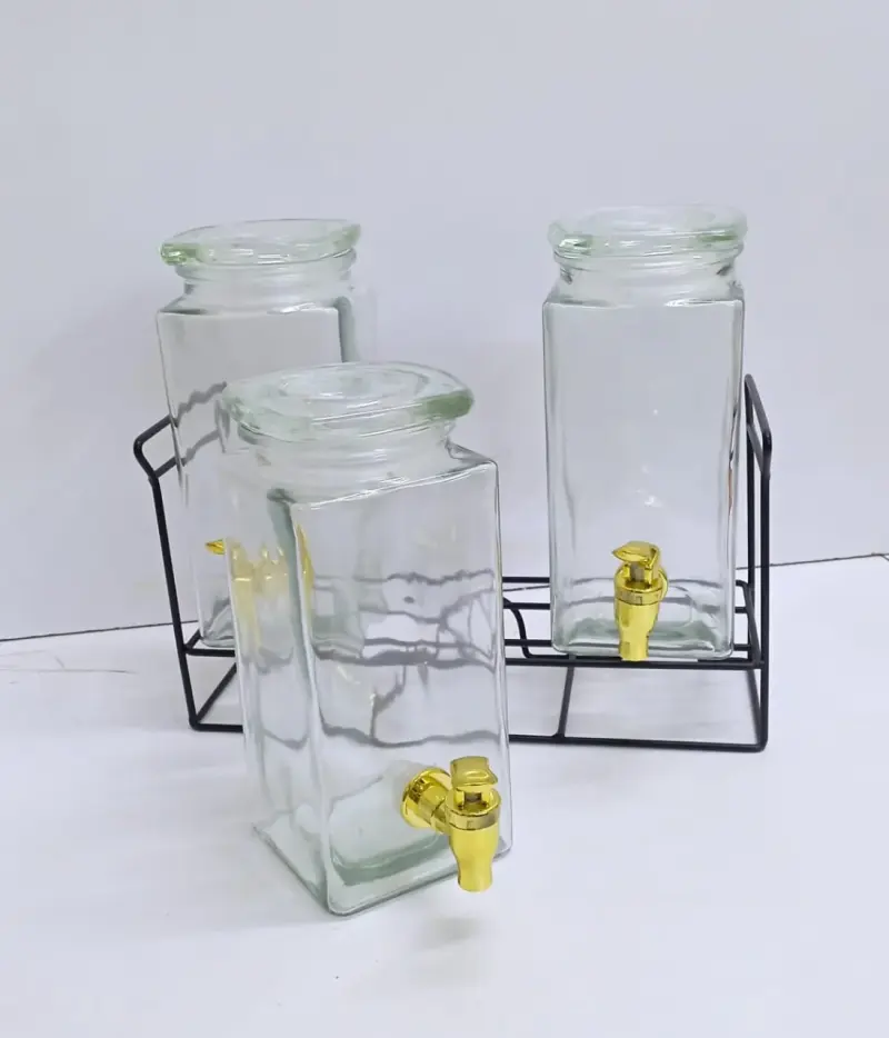 Triple Juice Dispenser (3*1.6 Liters) with Stand