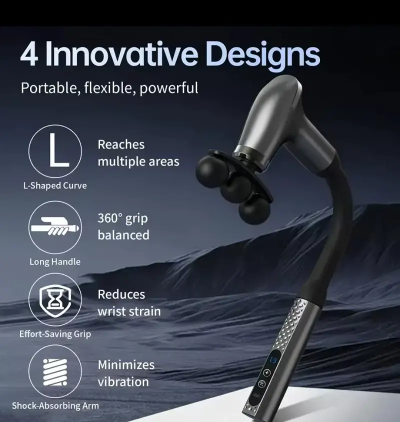 Long Handle Electric Massage Gun – 20W USB view 2