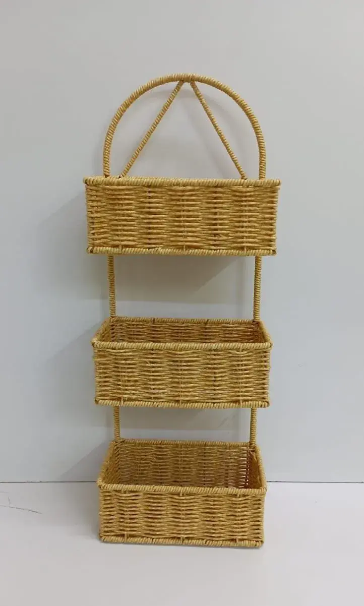 Rattan Shower Caddy (3 Pockets) | Kenya view 2