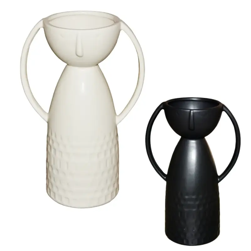 Ceramic Decor Vase with 2 Handles | Kenya view 2
