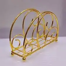 Metallic Gold Serviette Holder