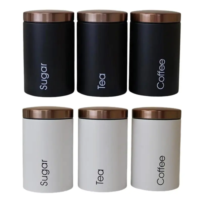 3-In-1 Alloy Storage Canister (White/Black Color)