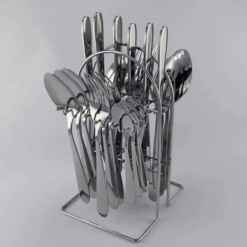 24Pcs Cutlery Set with Stand