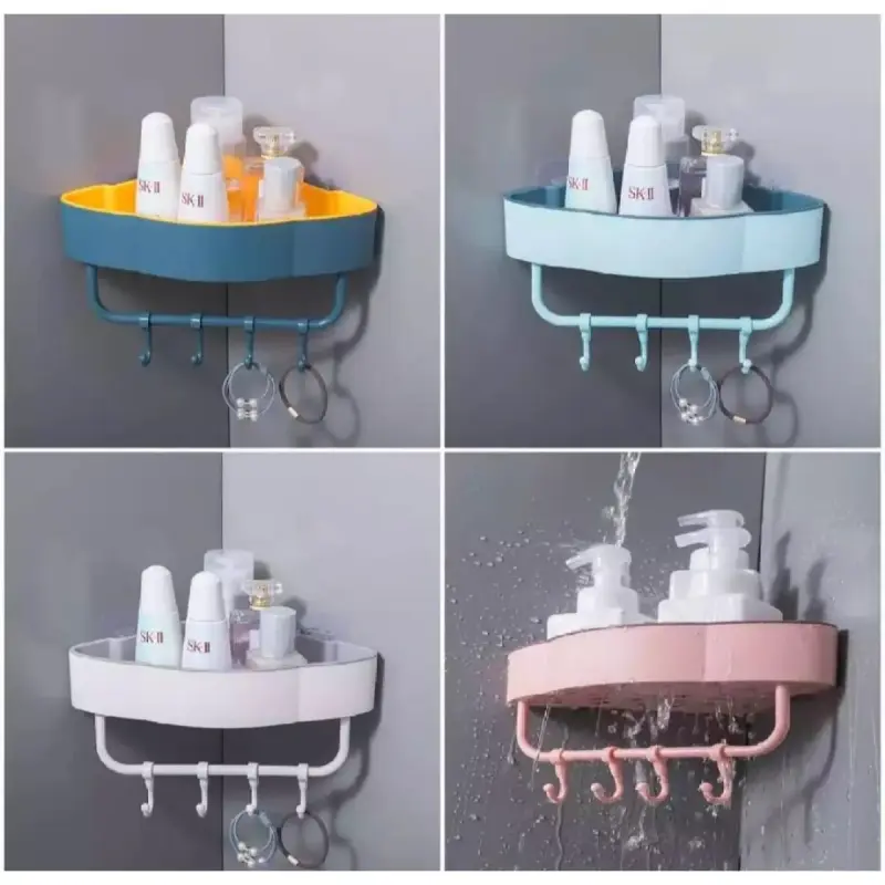 Triangle Corner Bathroom Shelves (2-Colour) | Kenya view 2