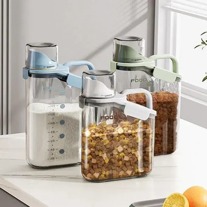 Cereal Container With Lock Lid