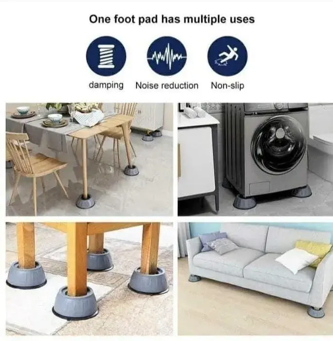 Anti-Slip Washing Machine Stand (4-Piece Set) | Kenya view 2