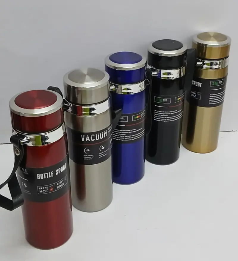 Stainless steel thermal vacuum flask view 1