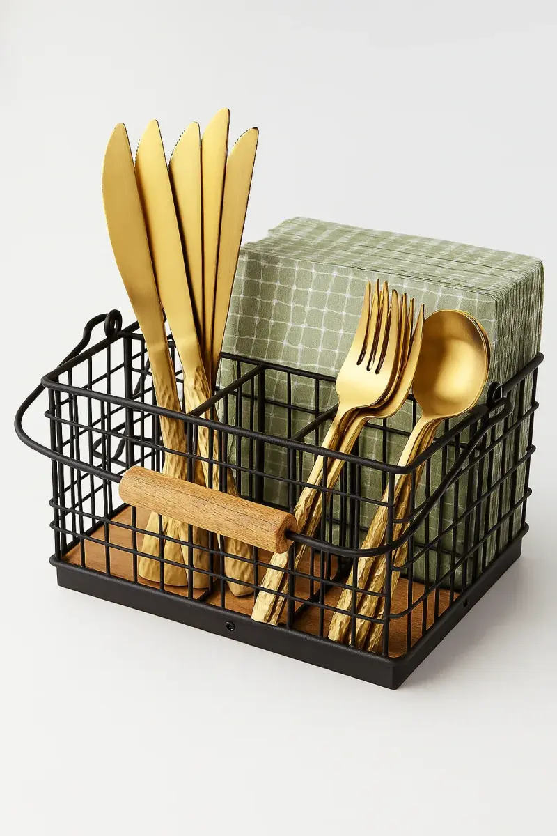 Cutlery Holder Iron Base + Handle | Kenya view 1