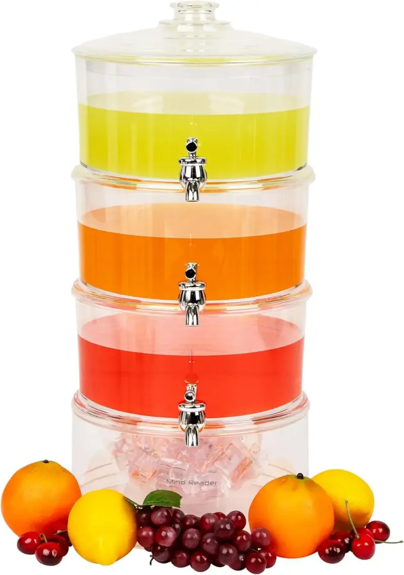 Clear Acrylic Juice Dispenser (3-layer)