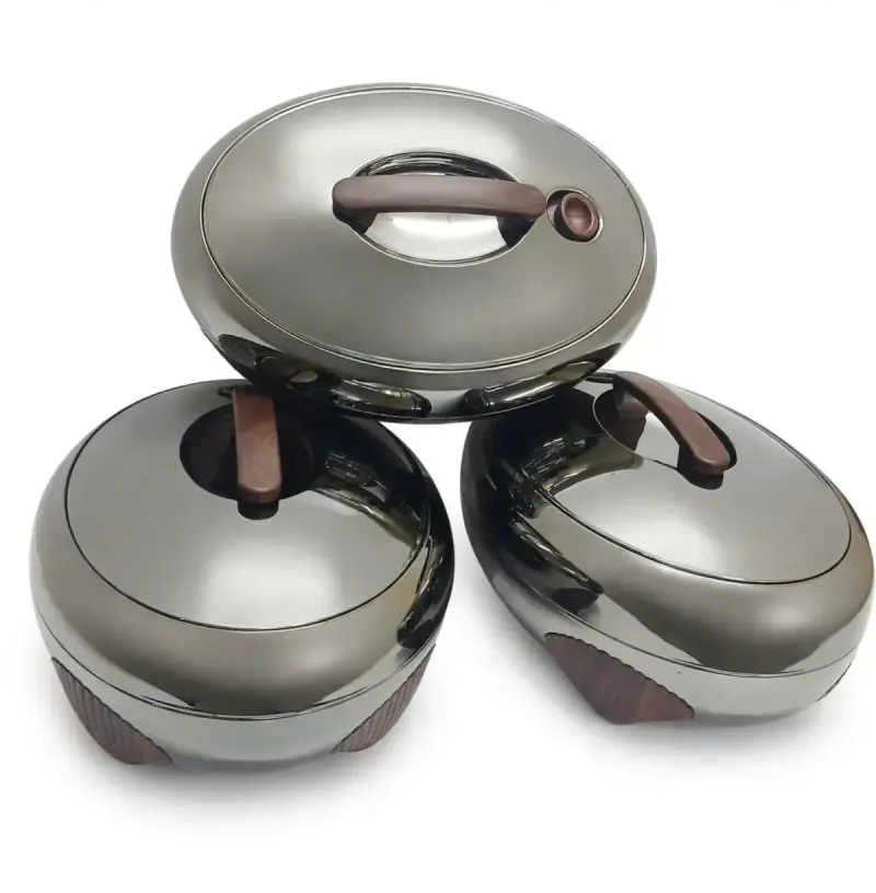 3pcs luxury Insulated hotpot set view 2