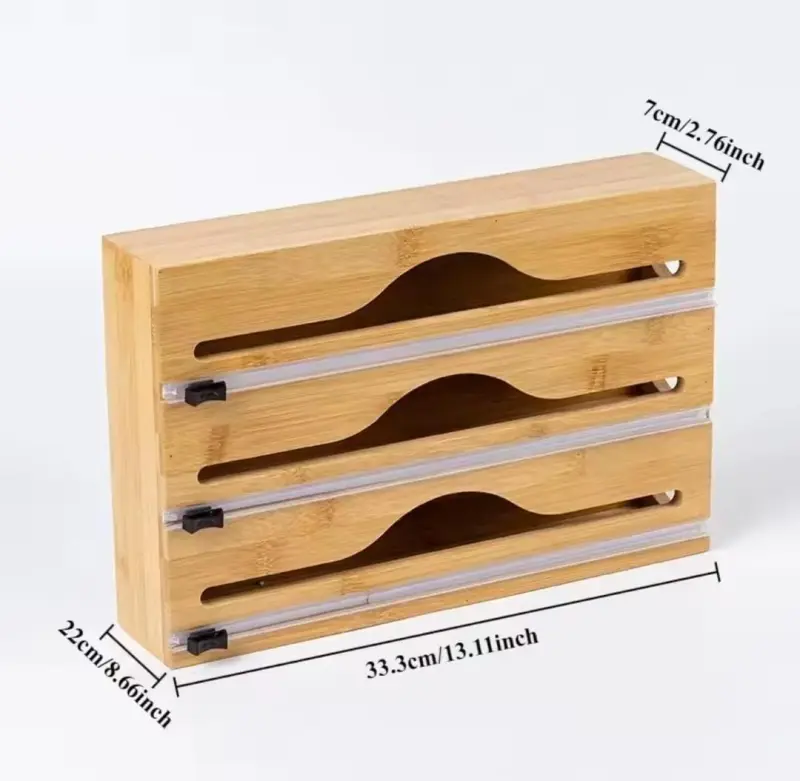 Tripple Paper Dispenser (Bamboo) view 4
