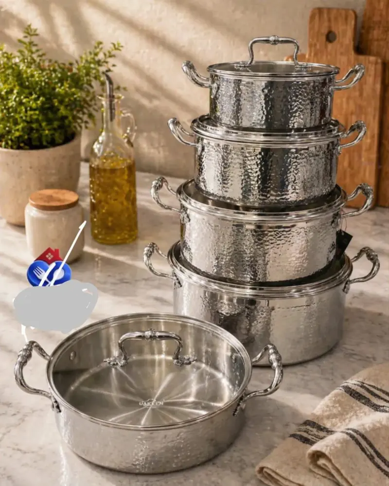 10PCS-Stainless Steel Pots-UAKEEN