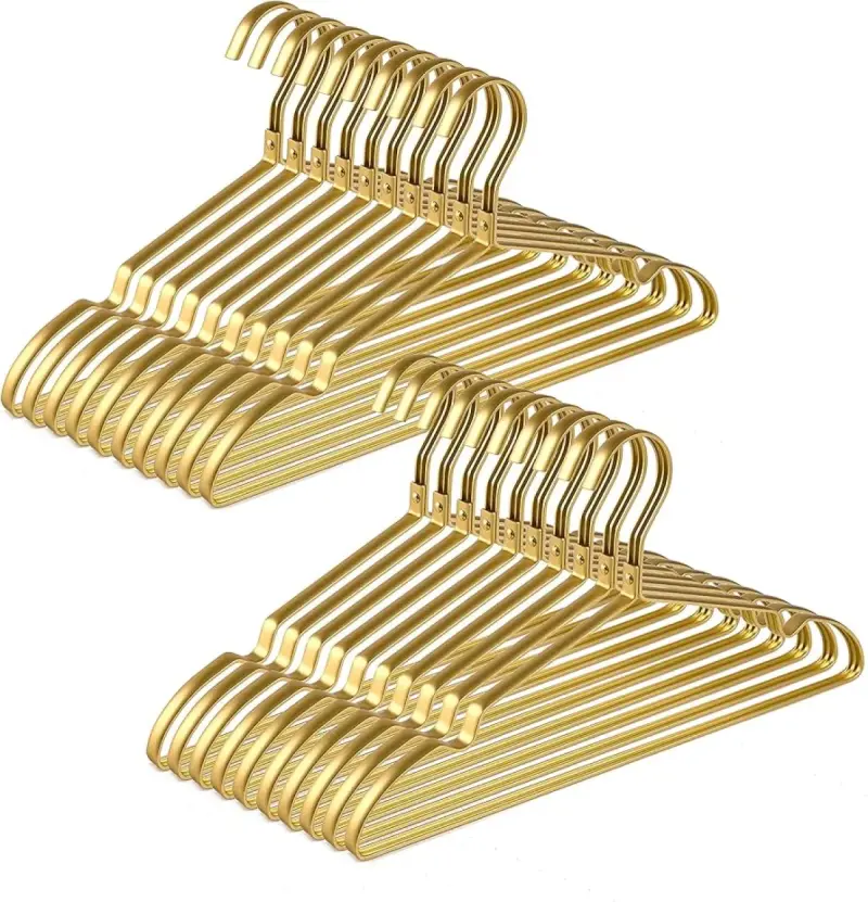Gold Set Clothes Hanger (10 Pieces) | Kenya
