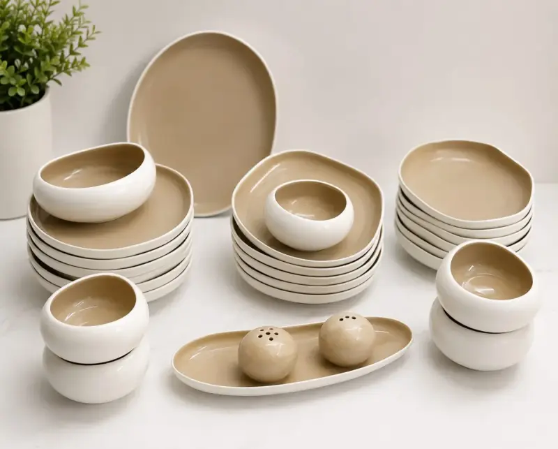 European Porcelain Dinner Set-28PCs