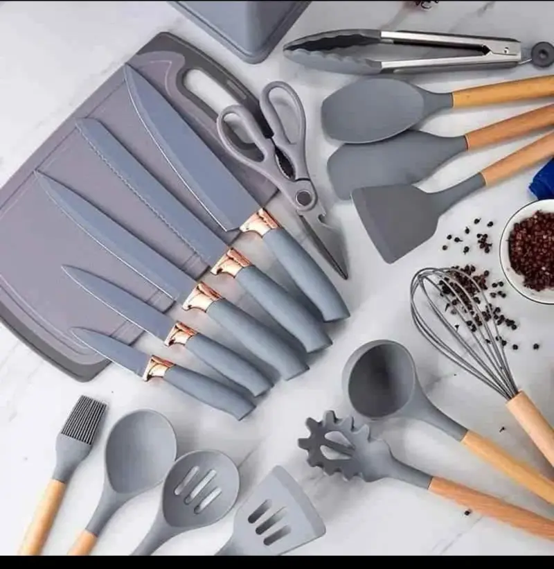 Heat Resistant Silicone Spoon-19 In 1 view 2