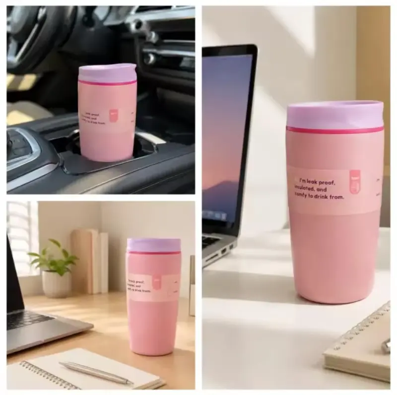 Durable stainless steel thermo bottle view 2
