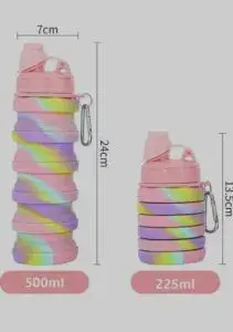 Silicon Collapsible Water Bottle (600ml) | Kenya view 3