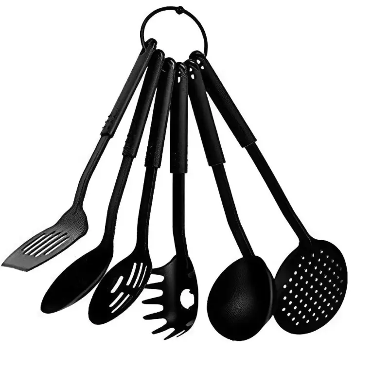 Black Non Stick Serving Spoon Set