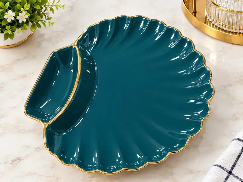 Decorative Shell-shaped Serving Plate | Kenya view 2