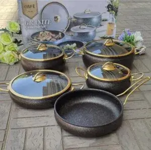 9 PCS SFE Non Stick Sufuria Pots | Kenya view 1