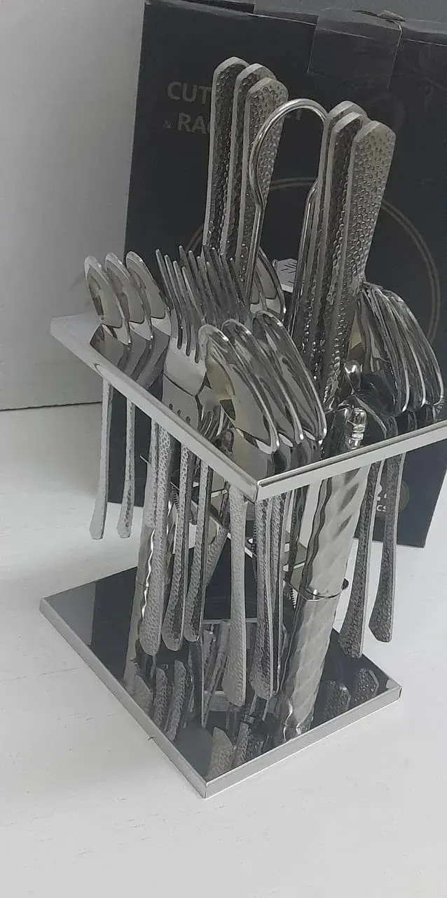 24Pcs Cutlery Set with Stand | Kenya view 3