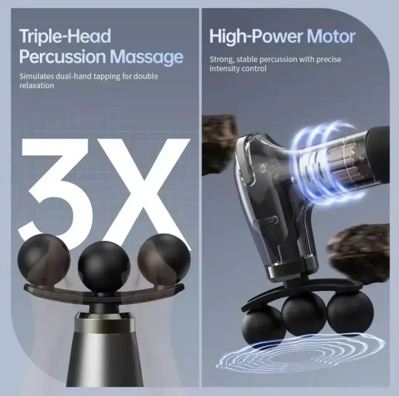 Long Handle Electric Massage Gun – 20W USB view 5