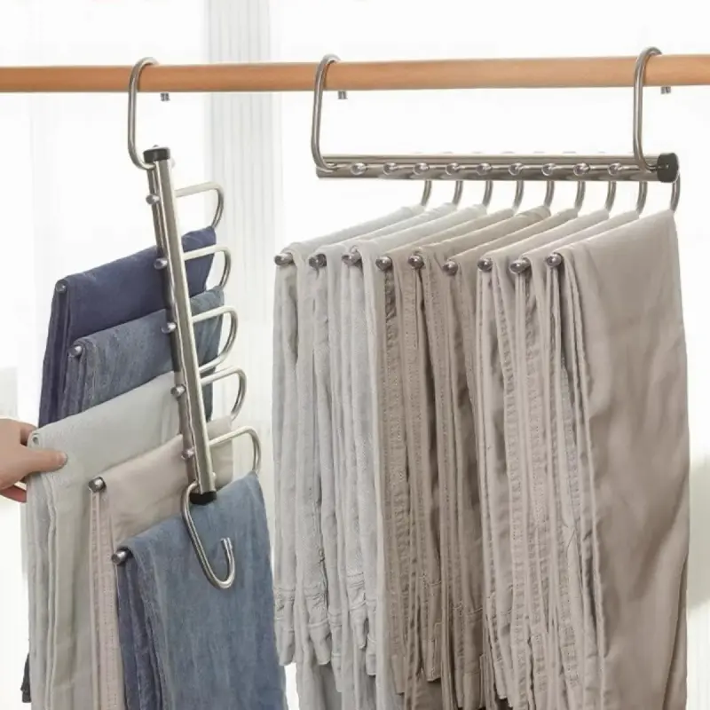 Space-Saving Metallic Trouser Hanger | Kenya view 2