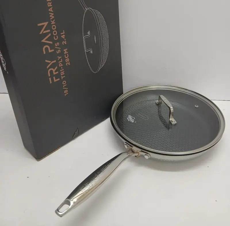 Uakeen Stainless Steel Non-Stick Frying Pan - 28cm | Kenya view 2