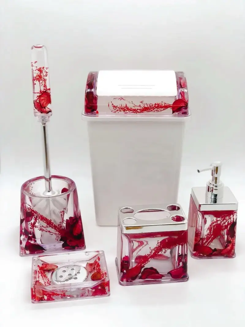 Acrylic Bathroom Accessories (6-Pieces)