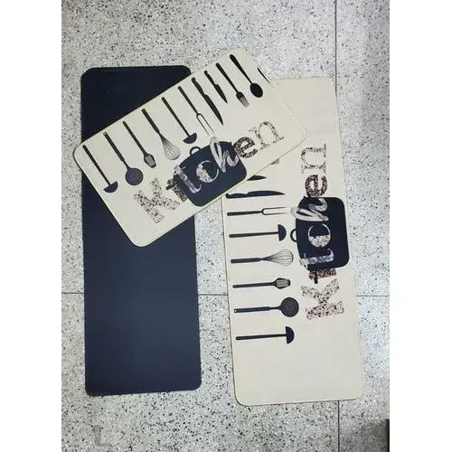 Rubber Kitchen Mats (2 Pieces)