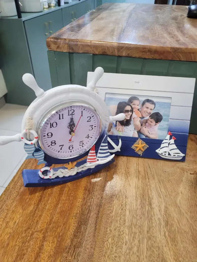 Sailor Table Clock + Frame view 1