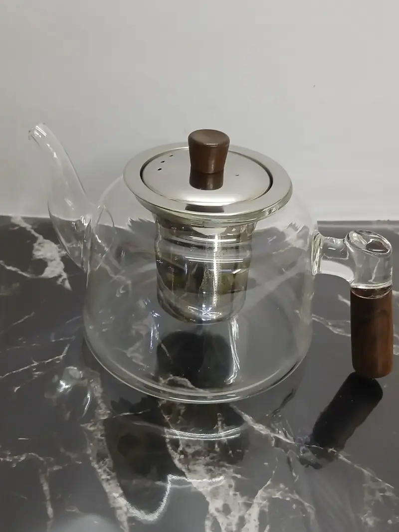 Heat Resistant Glass Tea Decanter with Strainer Infuser | Kenya view 2