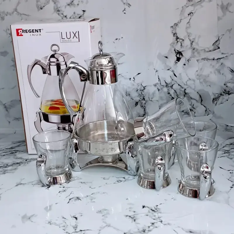 Regent Tea Warmer + 6 Cups